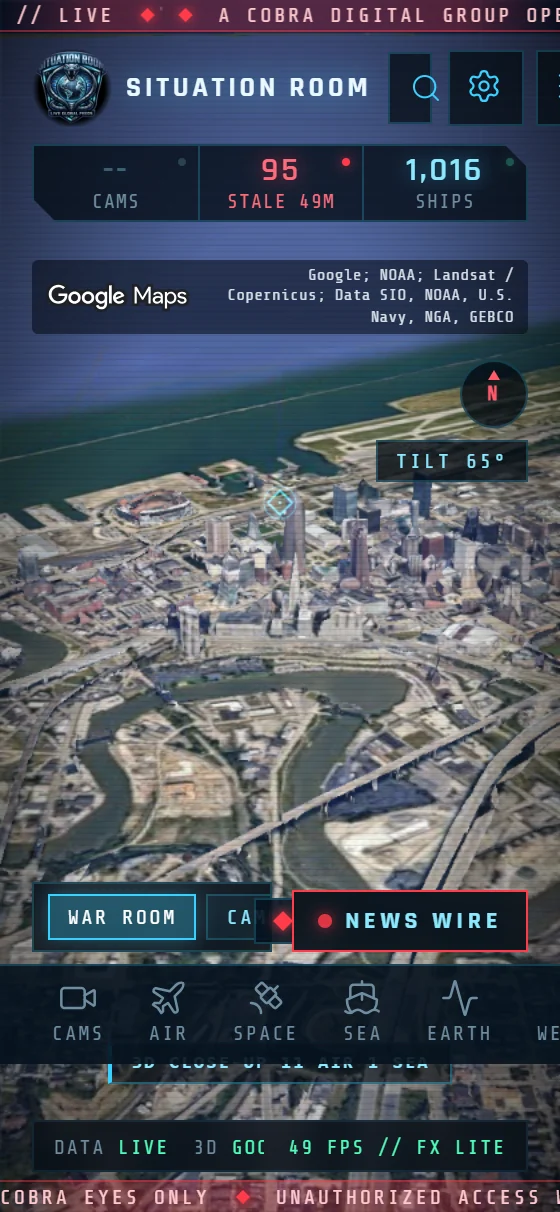 Globe Command on a phone